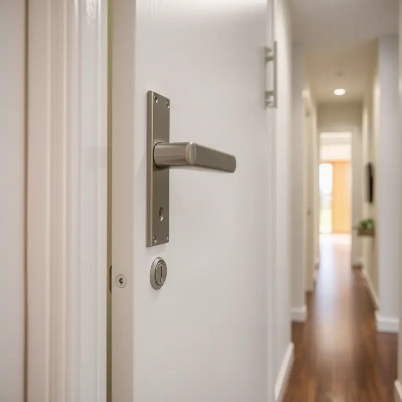 Understanding the security components of your apartment door.