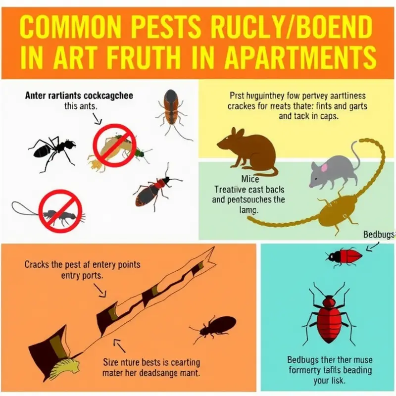 An overview of common apartment pests and their entry points.