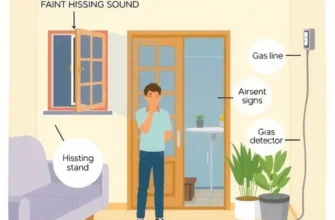 Inviting living room in an apartment with gas detection features.