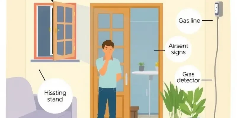 Inviting living room in an apartment with gas detection features.