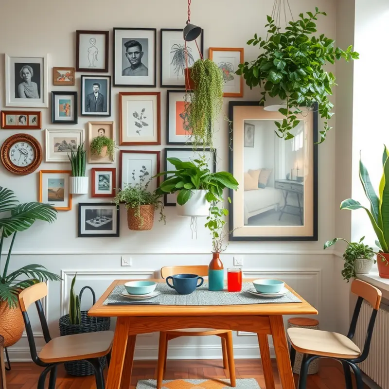 A cozy dining area that emphasizes the beauty of layered textures.