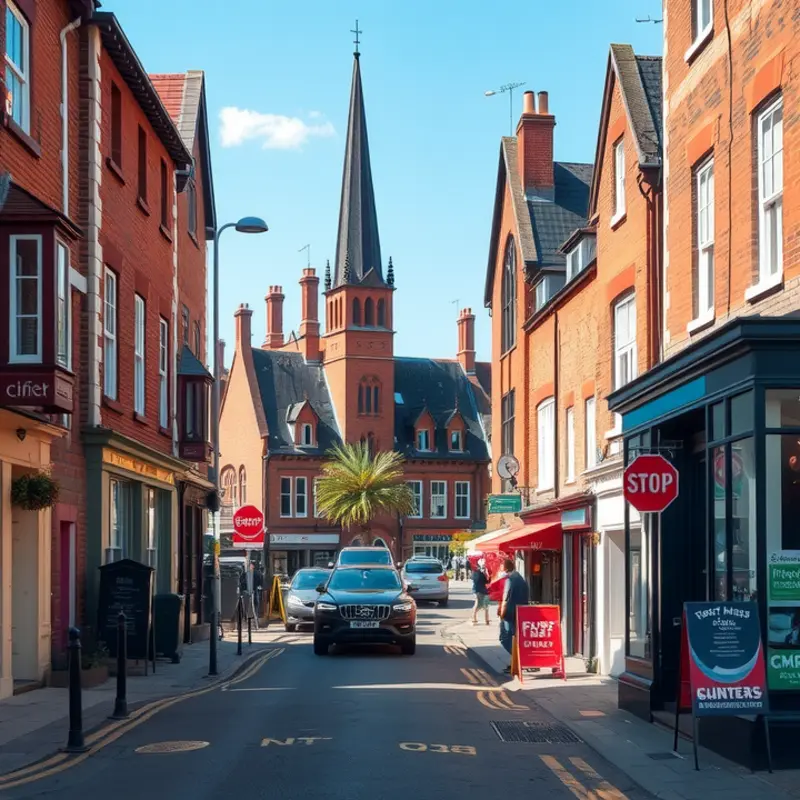 A street view capturing the diversity of Birmingham’s neighborhoods.