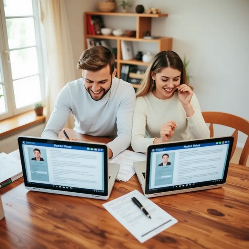 A young professional reviewing criteria for rental applications.