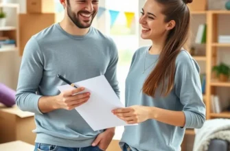 Joyful young adults celebrating in a clean apartment after reclaiming their security deposit.