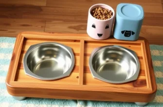 A vibrant rental living room featuring integrated pet spaces with stylish feeding stations and cozy nooks.