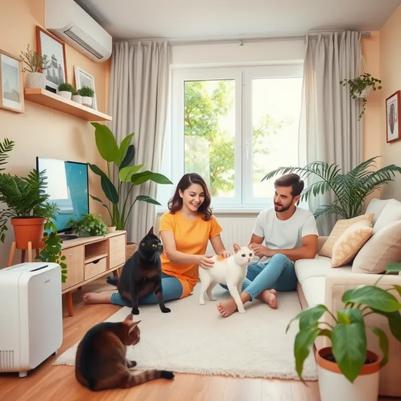 Families find joy in a pet-friendly apartment designed for comfort and allergy management.