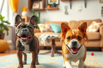 A collage of small dogs, cats, and other pets in an apartment.
