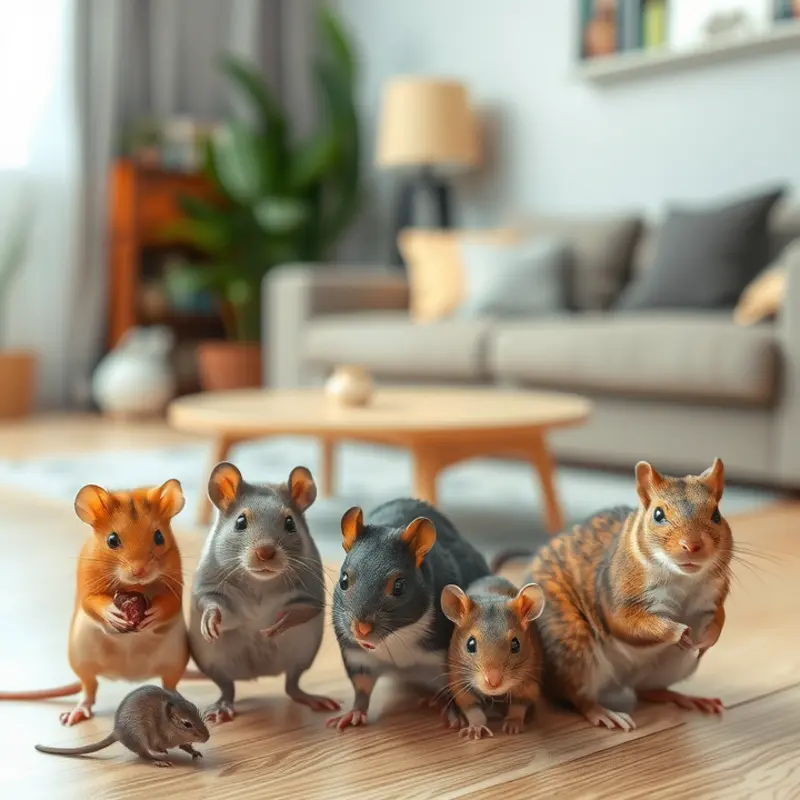 A visual guide to common rodents found in apartments.