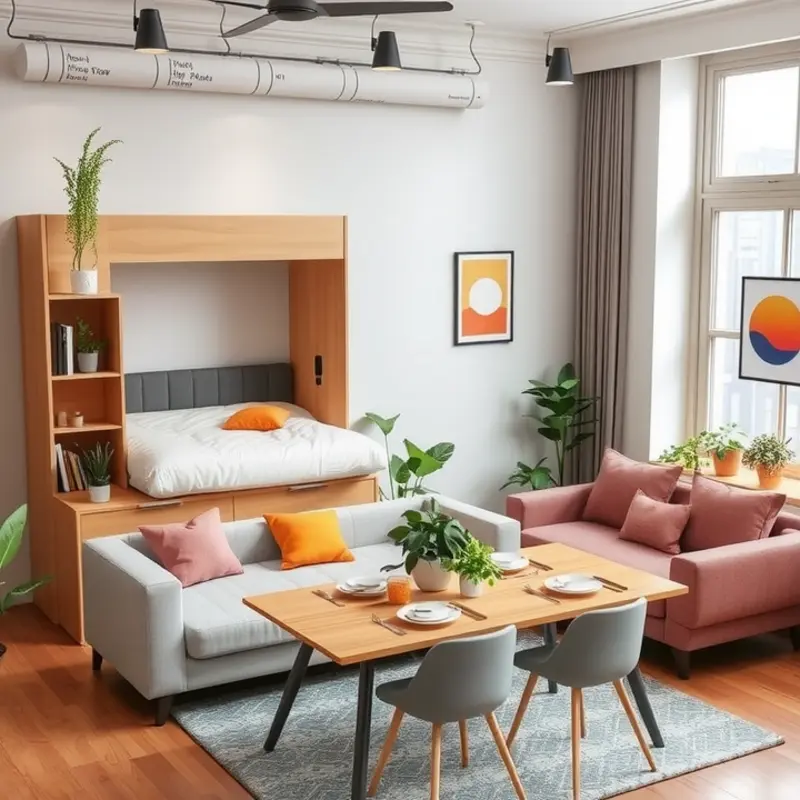 Transform your living space with versatile convertible furniture.