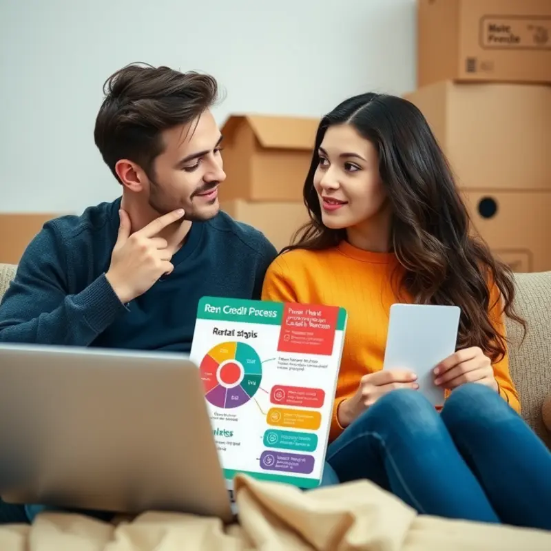 A couple planning their rental journey while understanding credit checks.