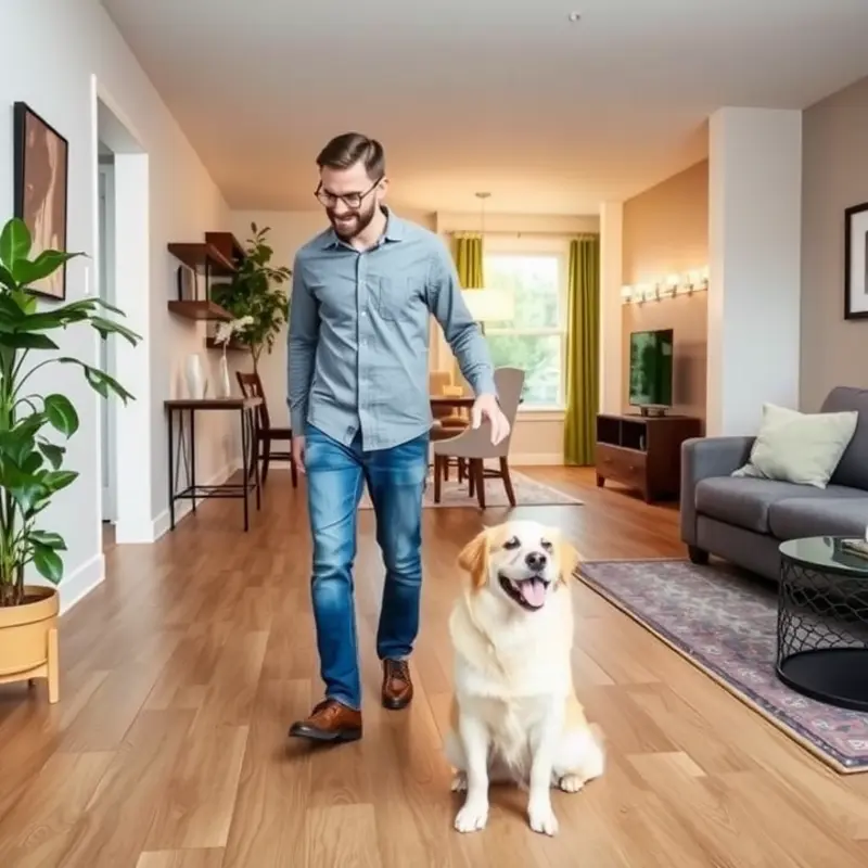 A family understanding their rights while renting with a service animal.