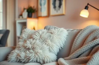 Overview of a warm and inviting apartment filled with cozy furniture.