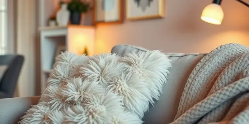 Overview of a warm and inviting apartment filled with cozy furniture.