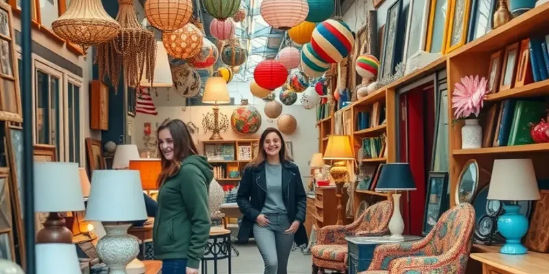 Stylishly decorated budget apartment with vibrant colors and unique decor.