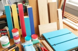 An eclectic DIY bookcase filled with books and decorations in a cozy rental space.