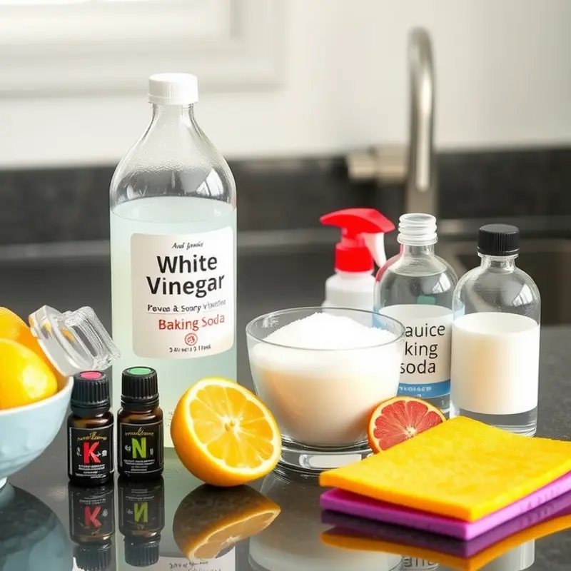 Essential DIY cleaning ingredients ready for action!