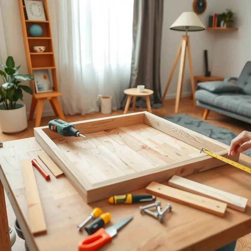 A customized DIY desk setup that reflects personal style and functionality.
