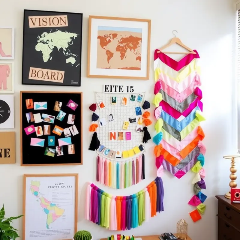 A cozy craft station with organized supplies that inspire creativity.
