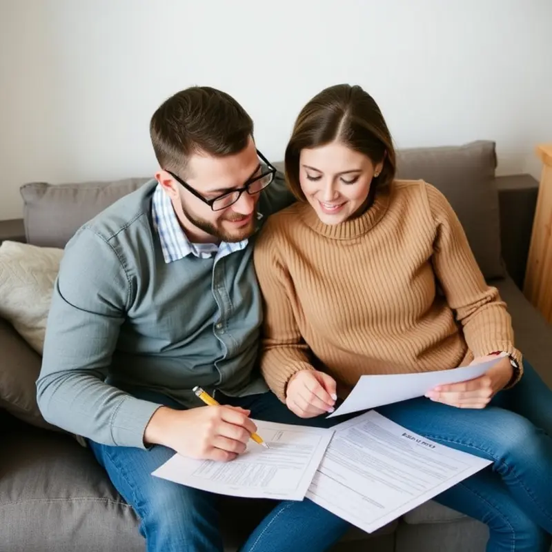 A professional reviewing a lease agreement.