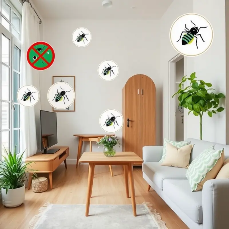 Common pests found in apartments.