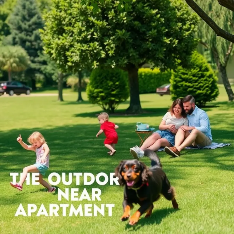 Families and pets thriving in a park environment.