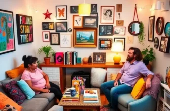 A group of friends gathered in a cozy living room, enjoying games and laughter.