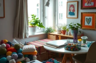 A joyful apartment scene representing various apartment-friendly hobbies.