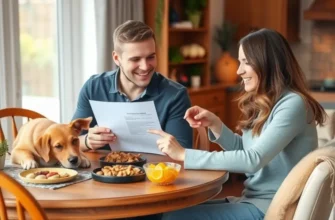 A young adult smiling and holding renters insurance paperwork in front of their apartment.