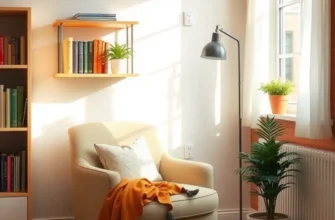 A cozy apartment interior showcasing organized spaces and colorful decor