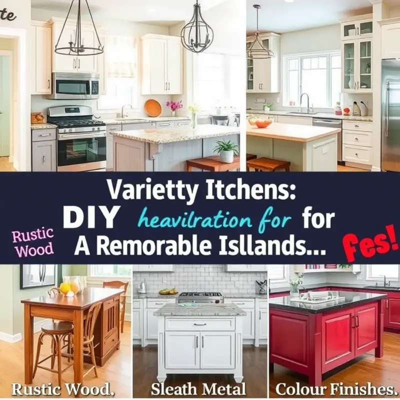 Different styles of DIY removable kitchen islands to inspire your design choice.