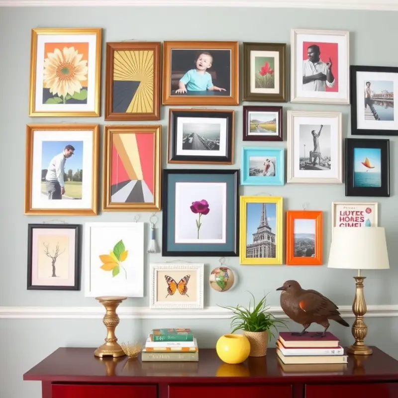 Diverse no-nail picture hanging tools ready to enhance your rental’s decor.