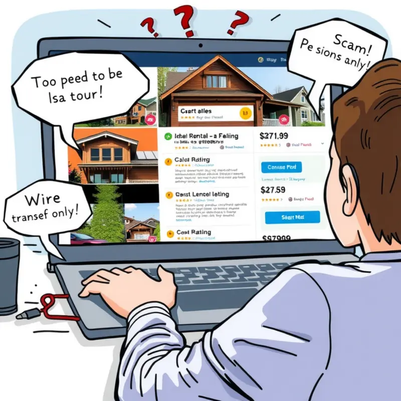 Identifying red flags in rental listings.