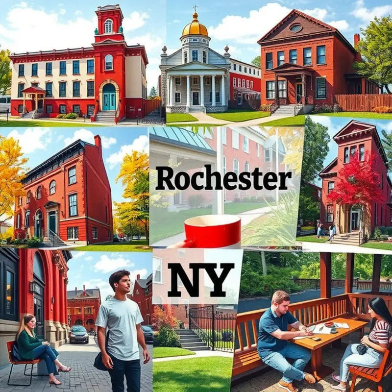 A glimpse into the diverse neighborhoods of Rochester, NY.
