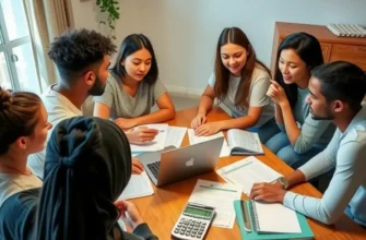Group of young professionals engaging in a collaborative financial planning session.