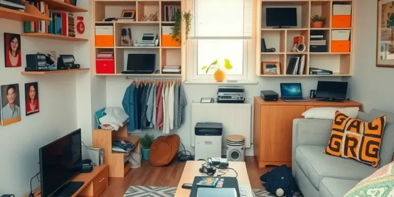 A safe and welcoming living room that conveys comfort for renters.