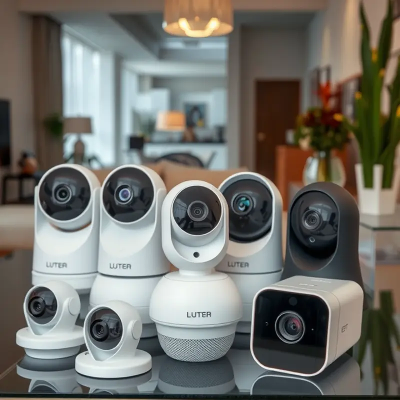Different models of security cameras suitable for apartment renters.