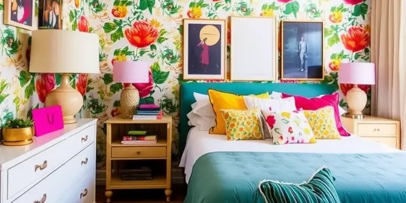 A serene bedroom showcasing personalized decor and comfortable elements, creating a warm ambiance.