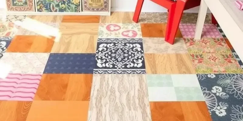 A welcoming living room in a rental apartment with stylish removable vinyl flooring, plants, and decorative touches.