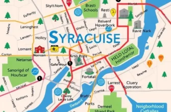 Stunning view of Syracuse skyline with greenery and urban landscapes