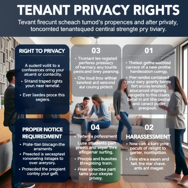 Key elements of tenant privacy rights explained visually.
