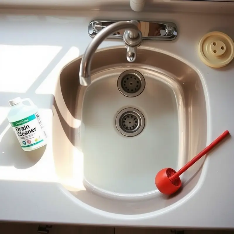 A leaky faucet ready for repair with essential tools.
