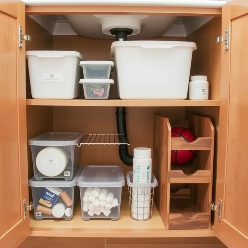 Stylish wall-mounted floating shelves in a rental bathroom, blending storage with decor.