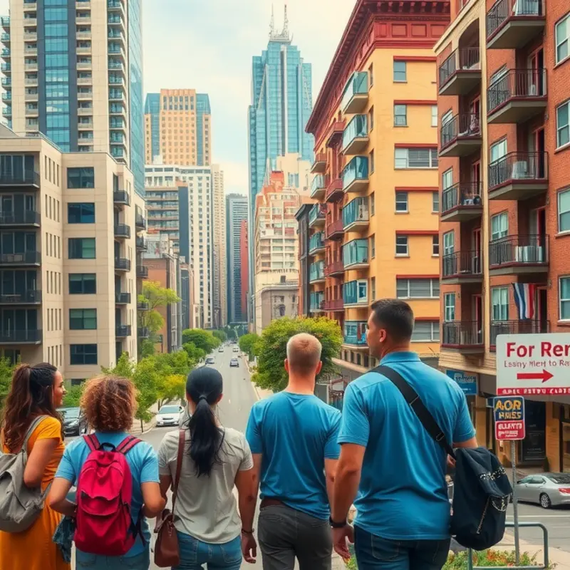 An overview of diverse rental properties awaiting eager renters.