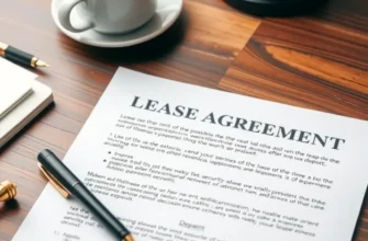 A group of young professionals discussing a lease agreement in their apartment, showcasing diversity and cooperation.