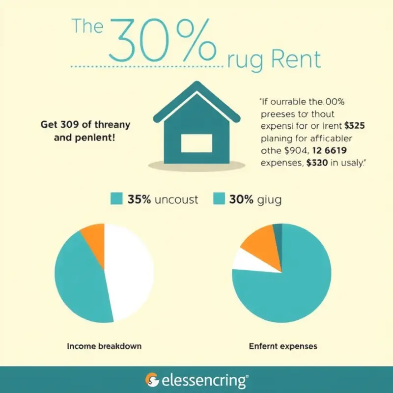 Infographic illustrating the 30% rule in budgeting for rent.