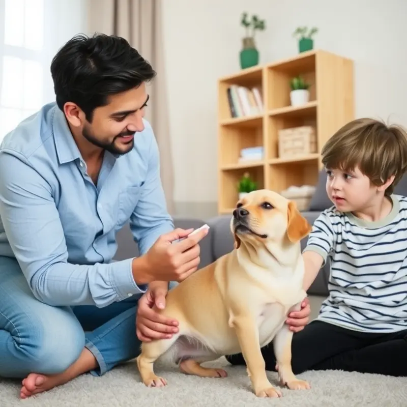 A designated medication area ensures organization and comfort for pets and families.