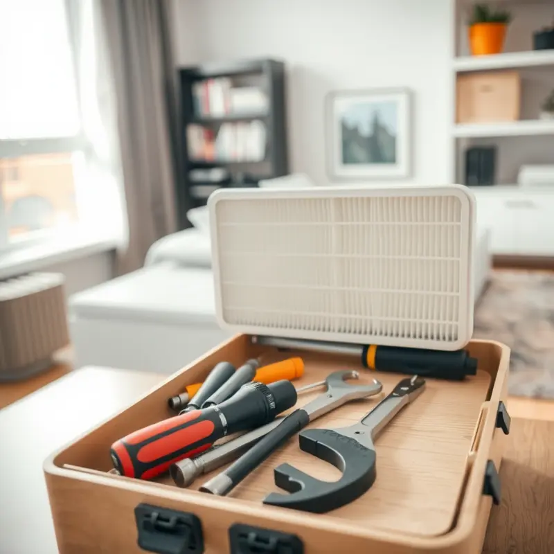 Importance of air filters in maintaining a healthy apartment environment.