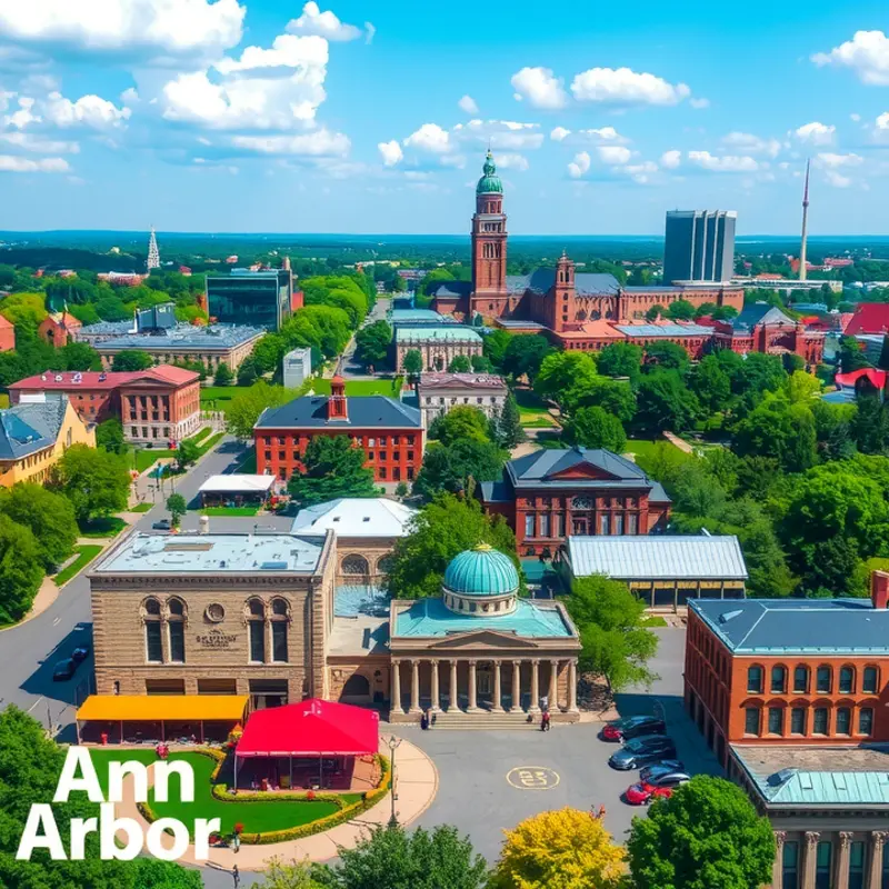 A variety of rental properties showcasing the vibrant neighborhoods around the University of Michigan.