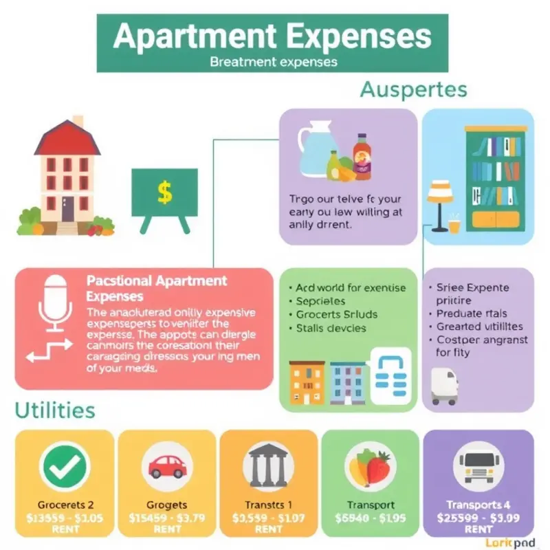 Detailed breakdown of essential apartment costs.