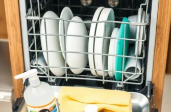A shiny, modern kitchen with an immaculate dishwasher contributing to the clean environment.